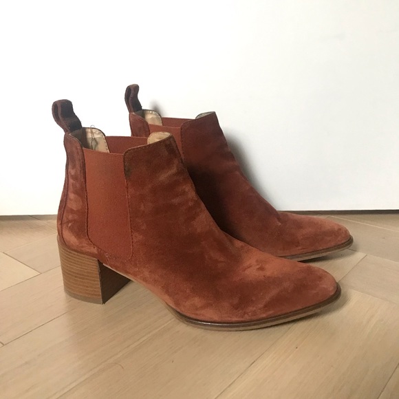 rust suede boots